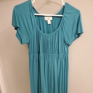 Ann Taylor the loft teal green blue dress